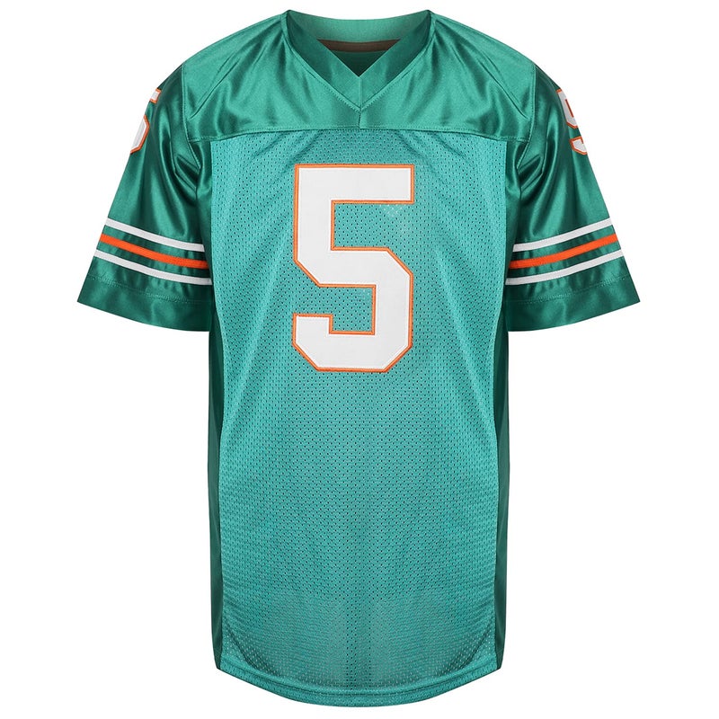 Phoneutrix #5 Ray Finkle Ace Ventura Pet Detective Jim Carrey Movie Football Jersey Green (Green, XX-Large) - Image 1